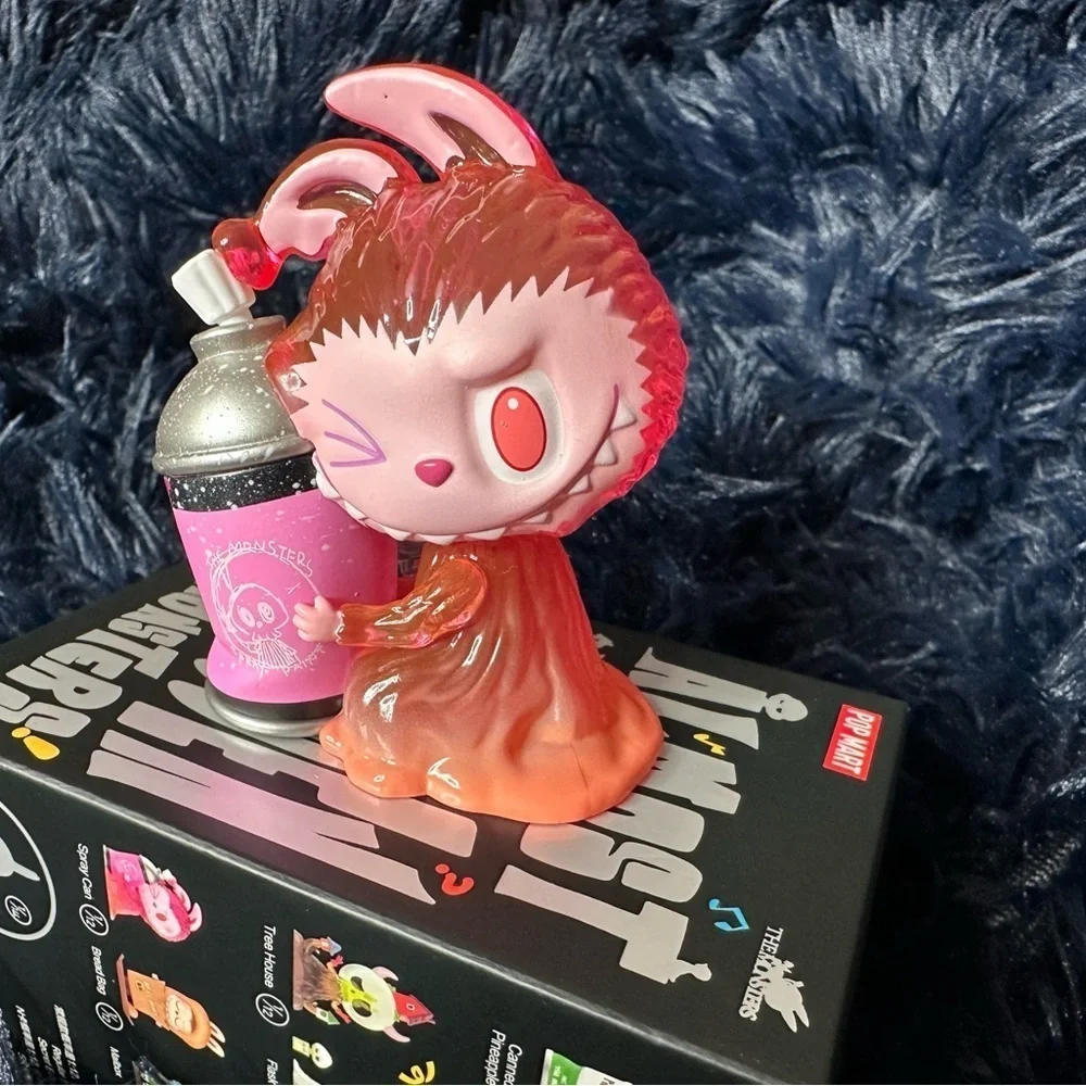 Labubu Almost Hidden Spray Can Vinyl Figure Pop Mart The Monsters